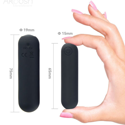 Armony Stimulators Armony -Splash Hehe Vibrator Bullet Silicone 10 Vibrations 65 X 15 Cm Black