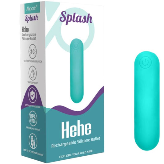 Armony Stimulators Armony - Splash Hehe Vibrator Bullet Silicone 10 Vibrations 65 X 15 Cm Green