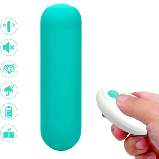Armony Stimulators Armony - Splash Joie Vibrator Bullet Silicone Remote Control 10 Vibrations 75 X 19 Cm Green