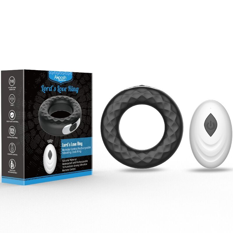 Armony For Him Armony - Lord's Love Ring Vibrator Remote Control Black