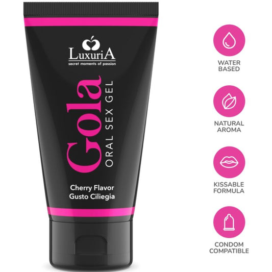 Intimateline Luxuria Oral Sex Gel Cherry Flavor 50 Ml