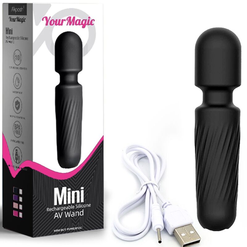 Armony Massagers Armony - Your Magic Massager & Vibrator Rechargeable 10 Vibrations Black