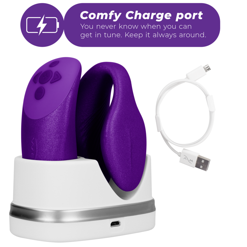 We-Vibe Chorus Vibrator For Couples With Lilac Squeeze Control