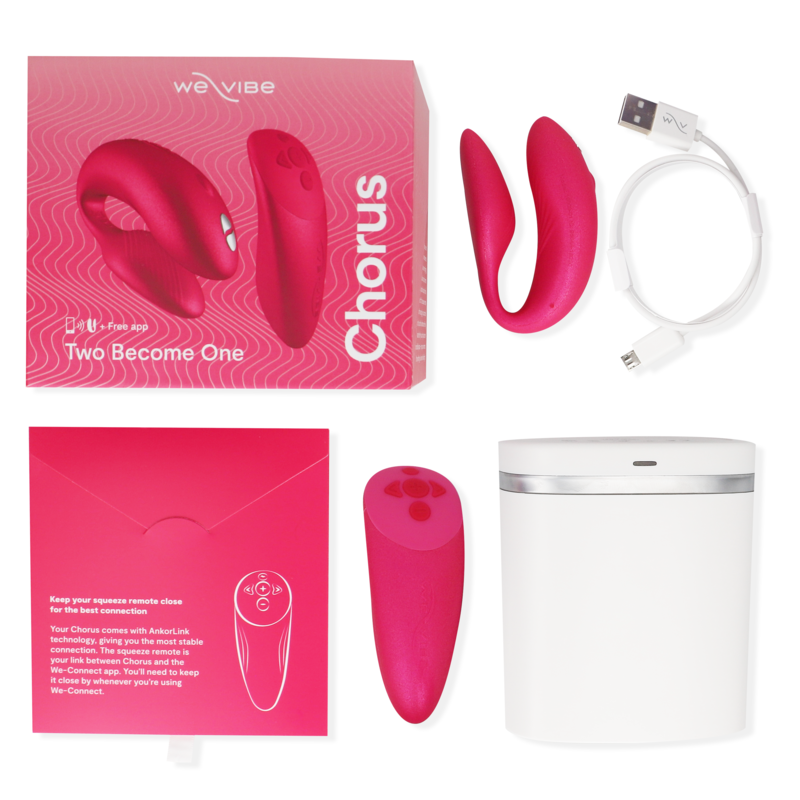 We-Vibe Chorus Vibrator For Couples With Squeeze Control Pink