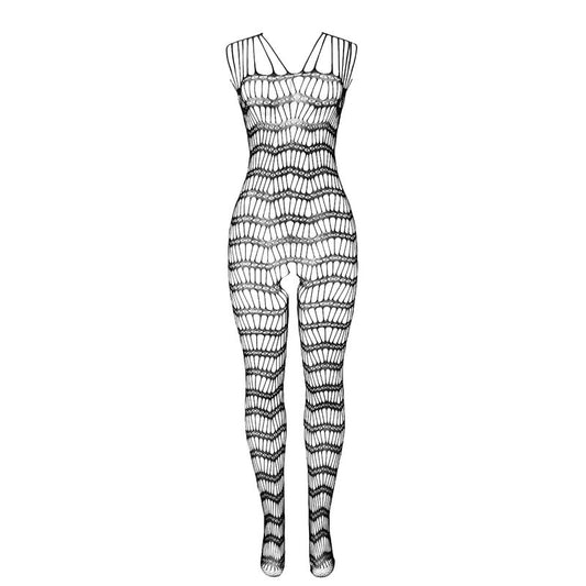 Subblime Bodystockings Subblime - 951696 Fishnet Crotchless Bodystocking With Straps On The Shoulders Black One Size