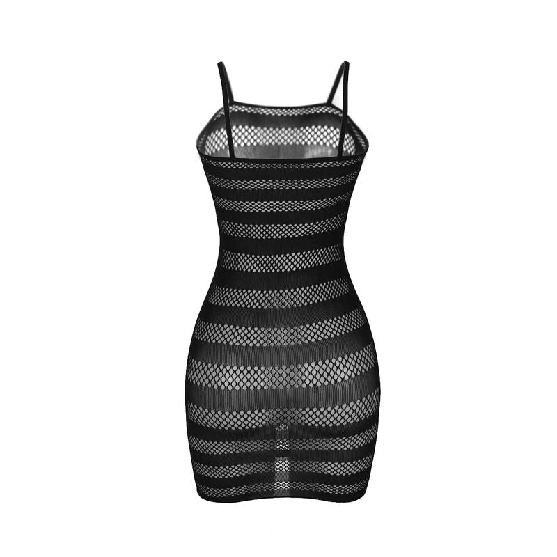 Subblime Dresses Subblime - 951733 Fishnet Dress With Black Stripes One Size