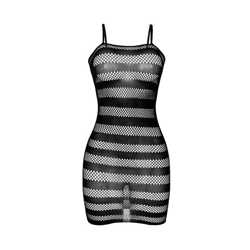Subblime Dresses Subblime - 951733 Fishnet Dress With Black Stripes One Size