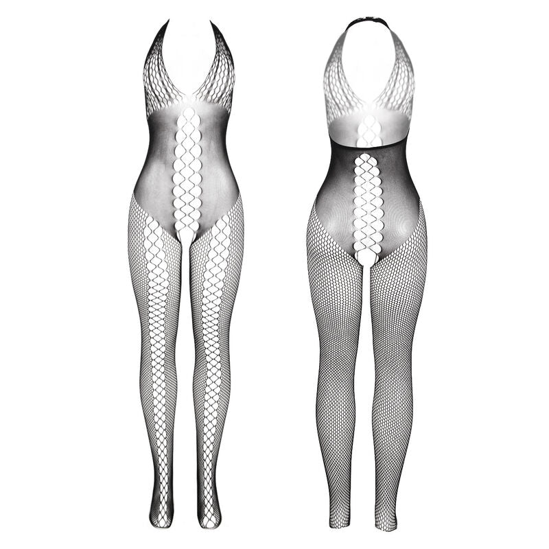Subblime Bodystockings Subblime - 951832 Bodystocking With Open Back And Cross Details Black One Size