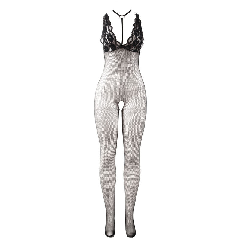 Subblime Bodystockings Subblime - 951993 Black Transparent Fishnet Crotchless Bodystocking One Size