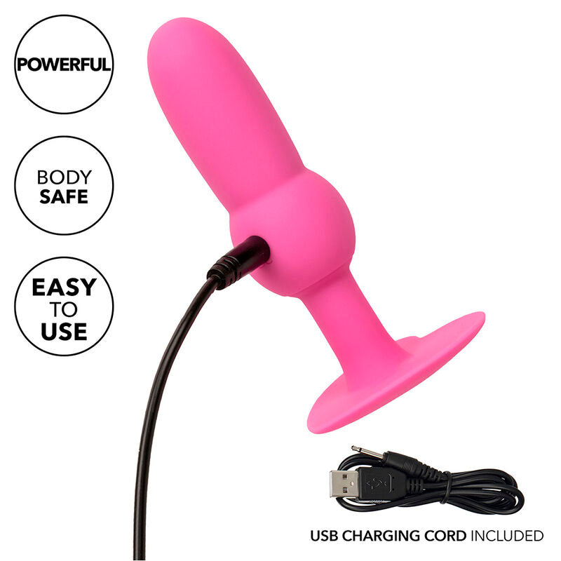 Calexotics First Time Anal Plug Beaded Probe 10 Vibrations Pink