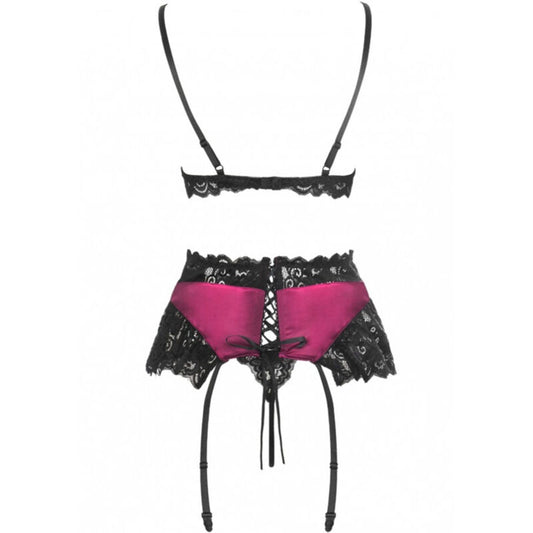 Livco Corsetti Sets Livco Corsetti Fashion - Nahir Lc 20214 Sujetador + Panty + Liguero S/M