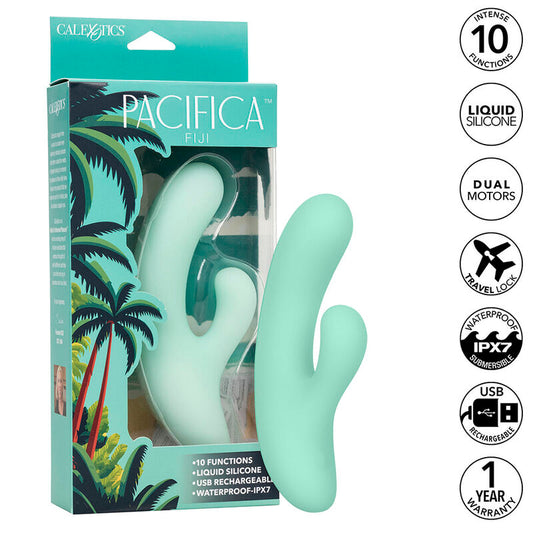 Calexotics Pacifica Fiji Vibrator & Estimulator G Spot 10 Vibrations Aqua