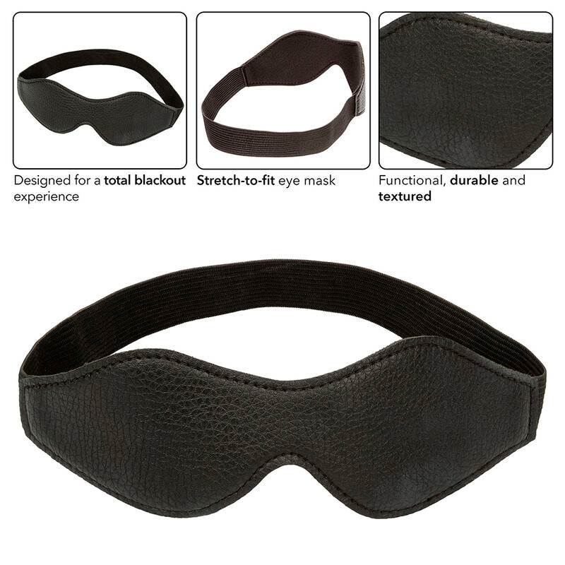 Calexotics Nocturnal Eye Mask Pvc Leather Black