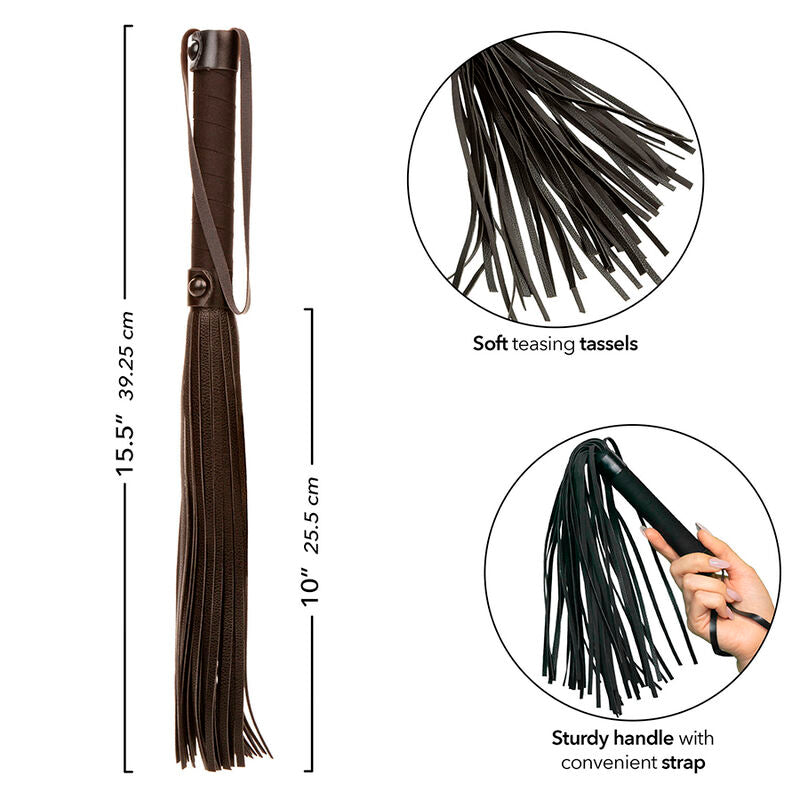 Calexotics Nocturnal Flogger Leather Black