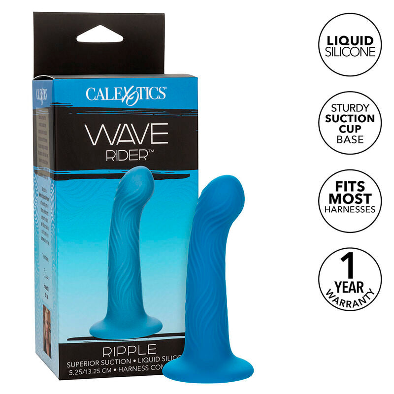 Calexotics Wave Rider Ripple Anal Plug Blue