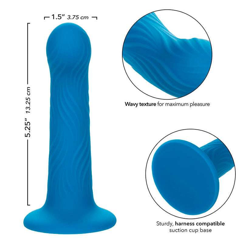 Calexotics Wave Rider Ripple Anal Plug Blue