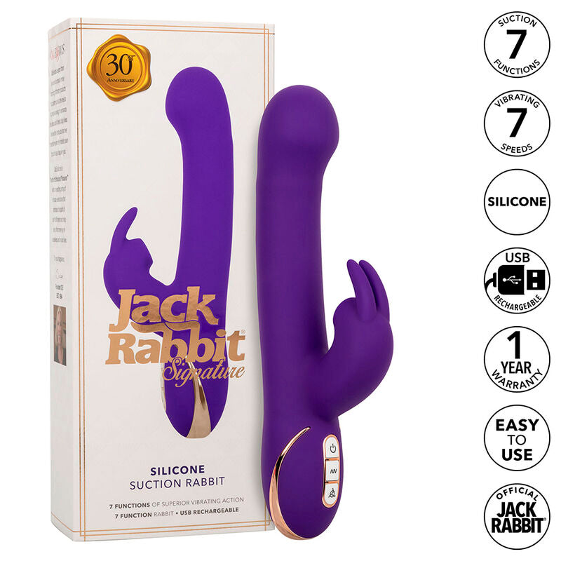 Calexotics Jack Rabbit Vibrator & Stimulator 7 Vibrations And Suctions Mode Blue