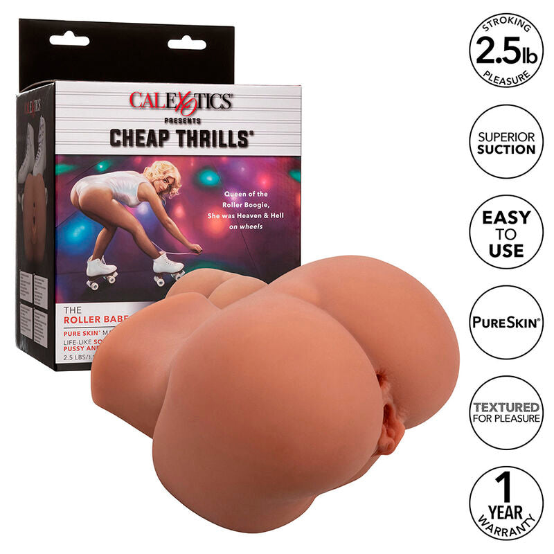 Calexotics The Roller Babe Double Realistic Masturbator Flesh