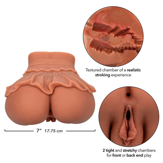 Calexotics The Homecoming Queen Double Realistic Masturbator Caramel