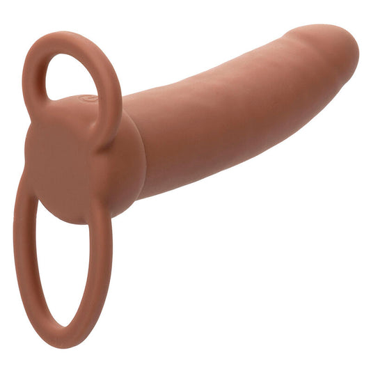 Calexotics Maxx Thick Dual Penetrator 10 Vibrations Brown