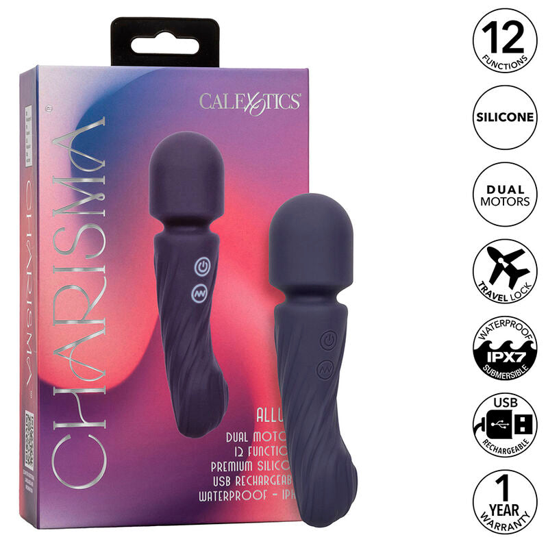 Calexotics Charisma Allure Massager Dual Motors 12 Functions 17.25 Cm X 4.5 Cm Purple