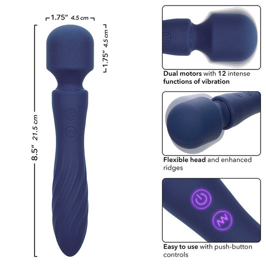 Calexotics Charisma Mystique Massager Dual Motors 12 Functions 20,5 Cm X 4.5 Cm Purple