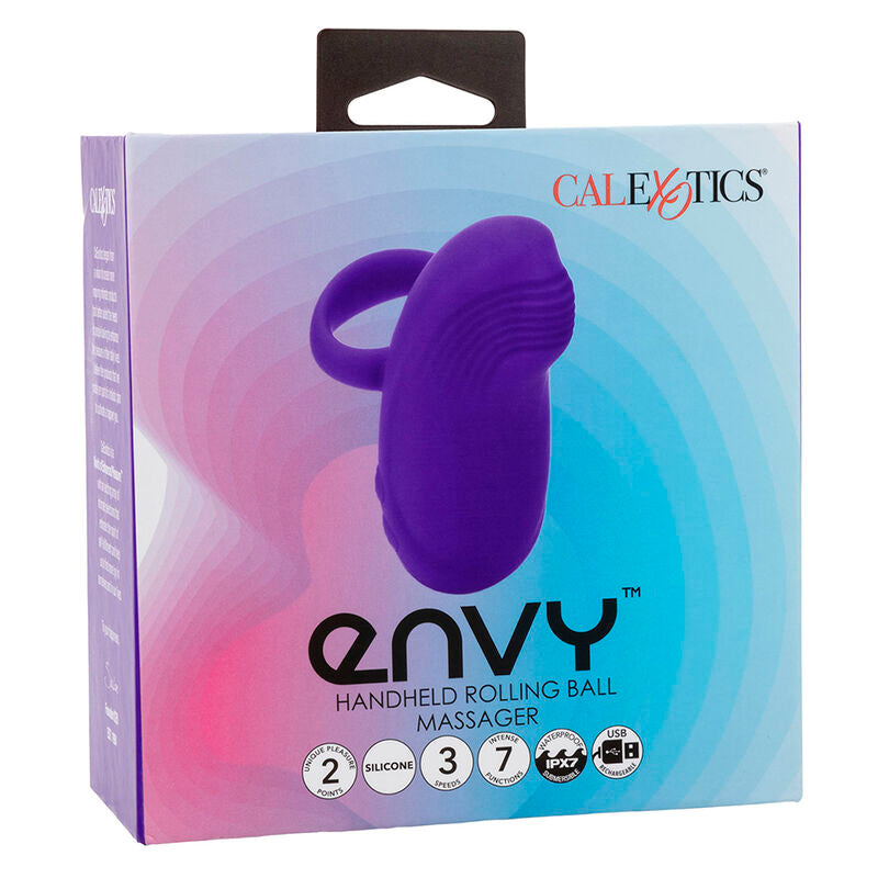 Calexotics Envy Handheld Rolling Ball Massager 7 Vibrations Purple