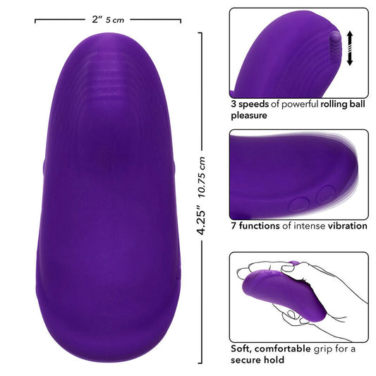 Calexotics Envy Handheld Rolling Ball Massager 7 Vibrations Purple