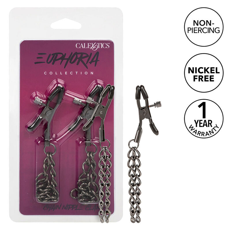 Calexotics Euphoria Chain Nipple Clamps 14.5 Cm