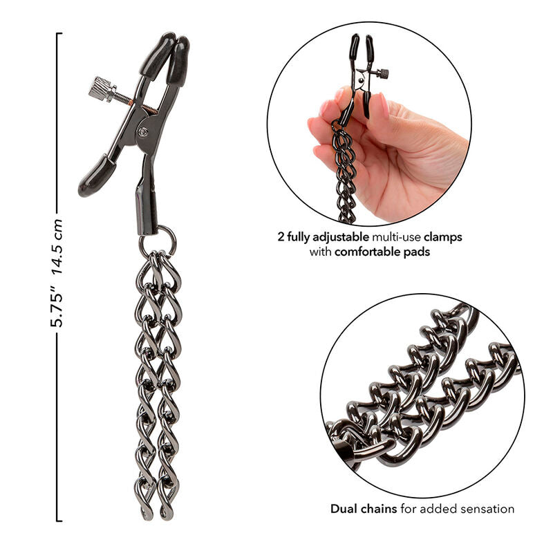 Calexotics Euphoria Chain Nipple Clamps 14.5 Cm