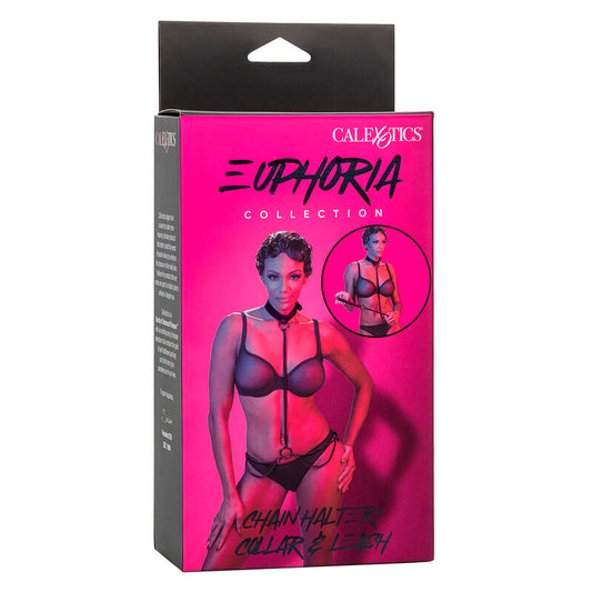 Calexotics Euphoria Chain Halter Collar & Leash