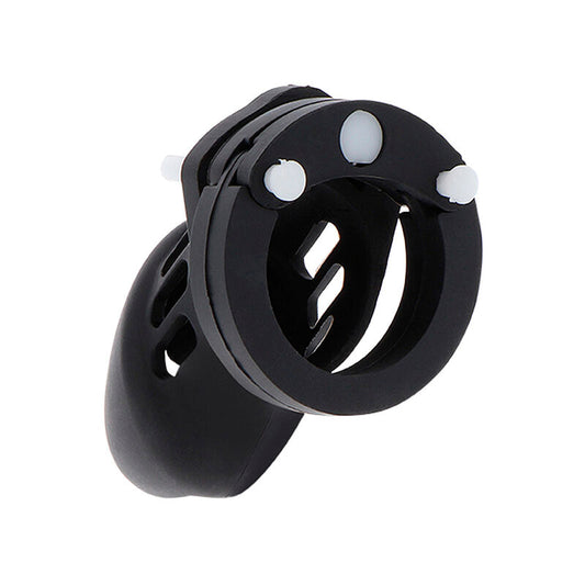Hidden Desire Extreme Chastity Cock Cage Silicone Size S Black