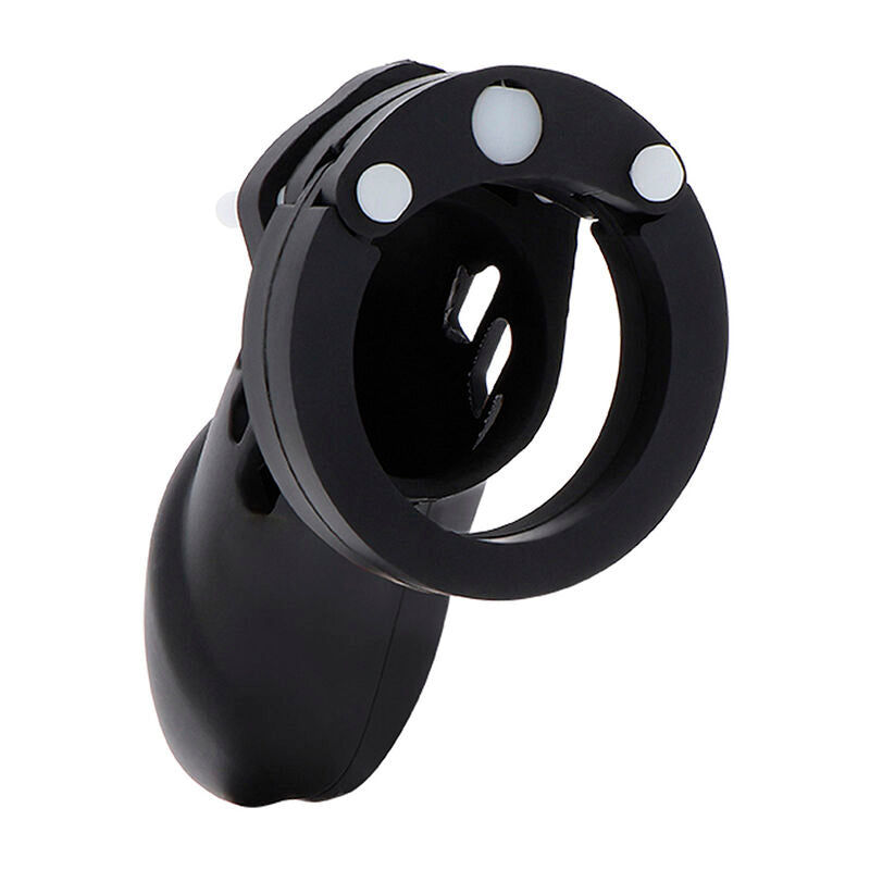 Hidden Desire Extreme Chastity Cock Cage Silicone Size L Black