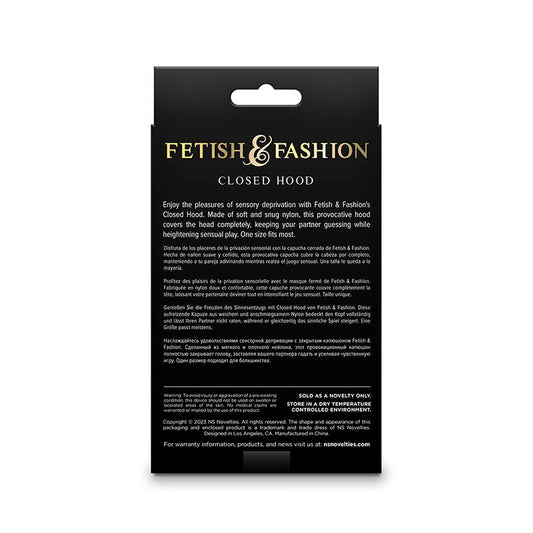Ns Novelties Fetish & Fashion Closed Hood Nylon White