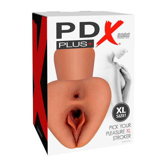 Pdx Plus+ Pdx Plus - Pick Your Pleasure Xl Realistic Stroker Brown