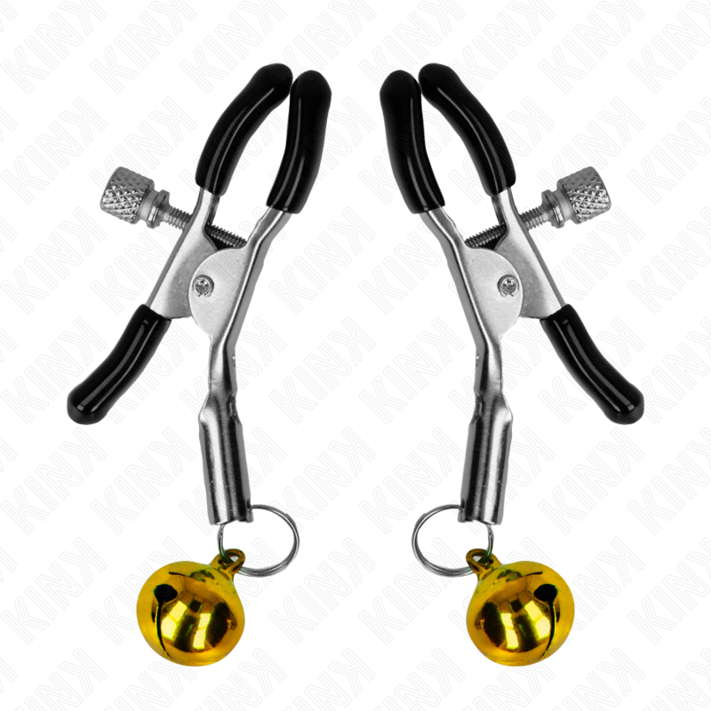 Kink Nipple Grip Kink - Gold Single Bell Nipple Clamp 6 Cm