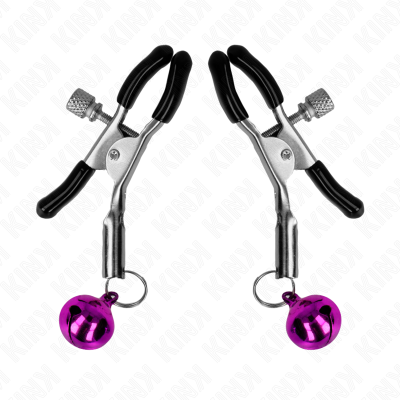 Kink Nipple Grip Kink - Purple Single Bell Nipple Clamp 6 Cm