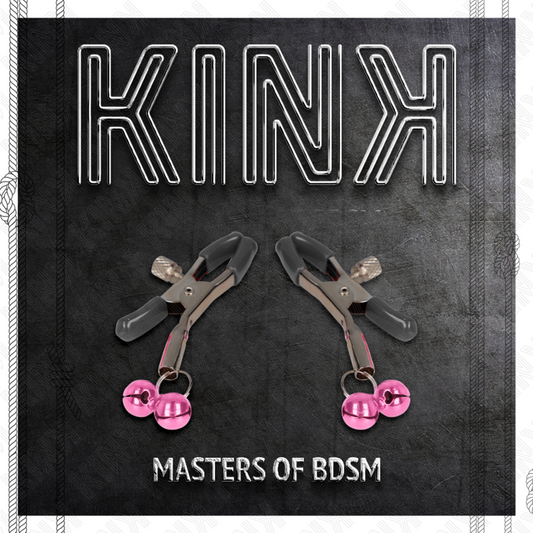 Kink Nipple Grip Kink - Double Bell Nipple Clamp Pink 6 Cm