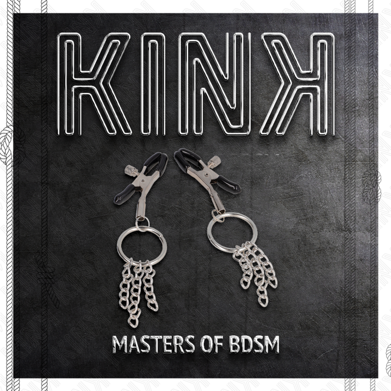 Kink Nipple Grip Kink - O Ring Nipple Clamp And Little Chain Silver 6 Cm