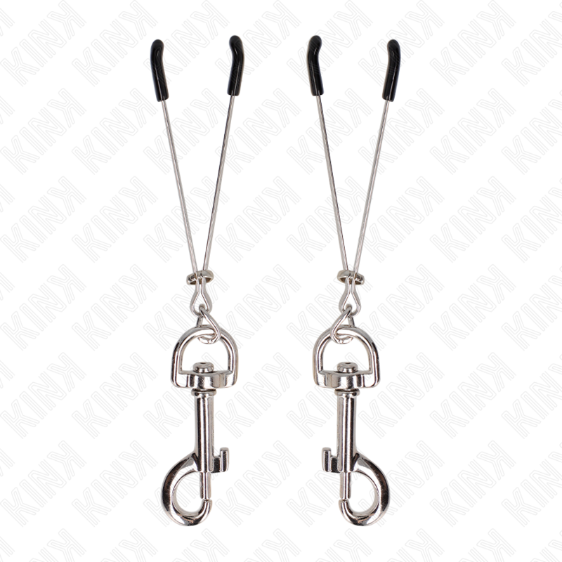 Kink Nipple Grip Kink - Thin Hook Nipple Clamp Silver 7 Cm