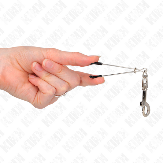 Kink Nipple Grip Kink - Thin Hook Nipple Clamp Silver 7 Cm