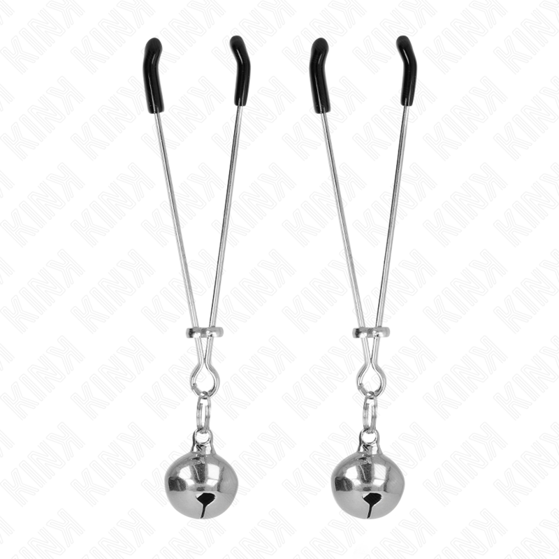 Kink Nipple Grip Kink - Thin Bell Nipple Clamps Silver 7 Cm