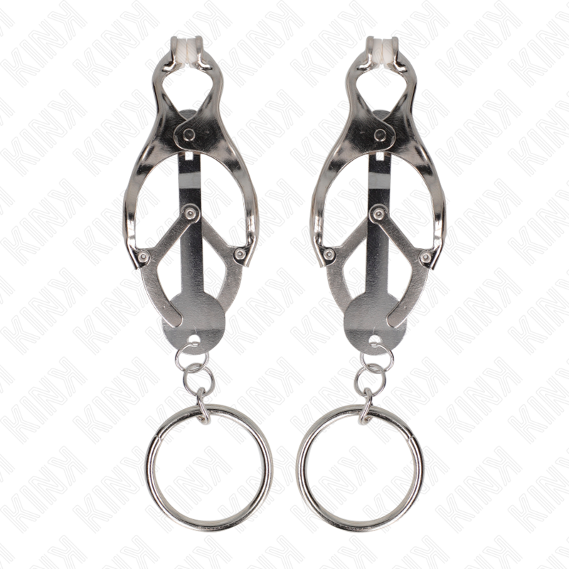 Kink Nipple Grip Kink - O-Ring Japanese Clover Nipple Clamps Silver