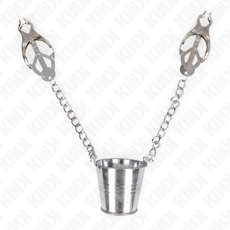 Kink Nipple Grip Kink - Nipple Clamps With A Bucket Silver