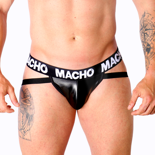 Macho Underwear Macho - Mx25Nc Jock Cuero Negro