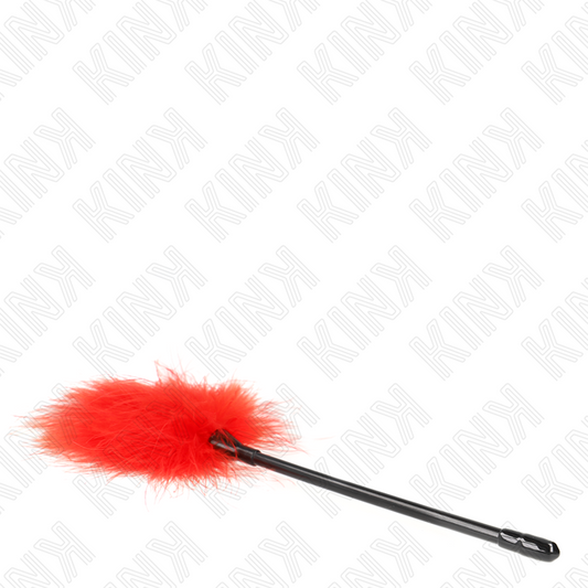 Kink Impact & Touch Kink - Red Tickle Feathers Used For The Bondage Kit 27 Cm