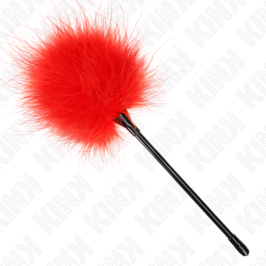 Kink Impact & Touch Kink - Red Tickle Feathers Used For The Bondage Kit 27 Cm