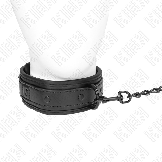Kink Collar & Gag Kink - Neoprene Bondage Collar Model 2 With Belt 78 Cm Adjustable 37.5 X 49.5 Cm