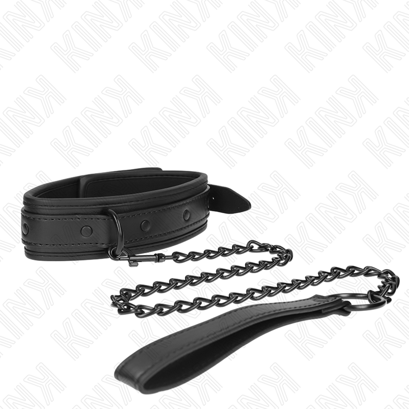Kink Collar & Gag Kink - Neoprene Bondage Collar Model 2 With Belt 78 Cm Adjustable 37.5 X 49.5 Cm