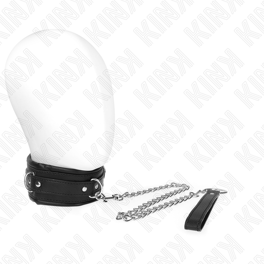 Kink Collar & Gag Kink - Heavy Necklace With Belt 65 Cm Model 4 Adjustable 36.5-50 Cm